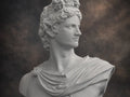 Antik Yunan Apollo Büstü Biblo - Dekoratif Mitolojik Erkek Heykeli