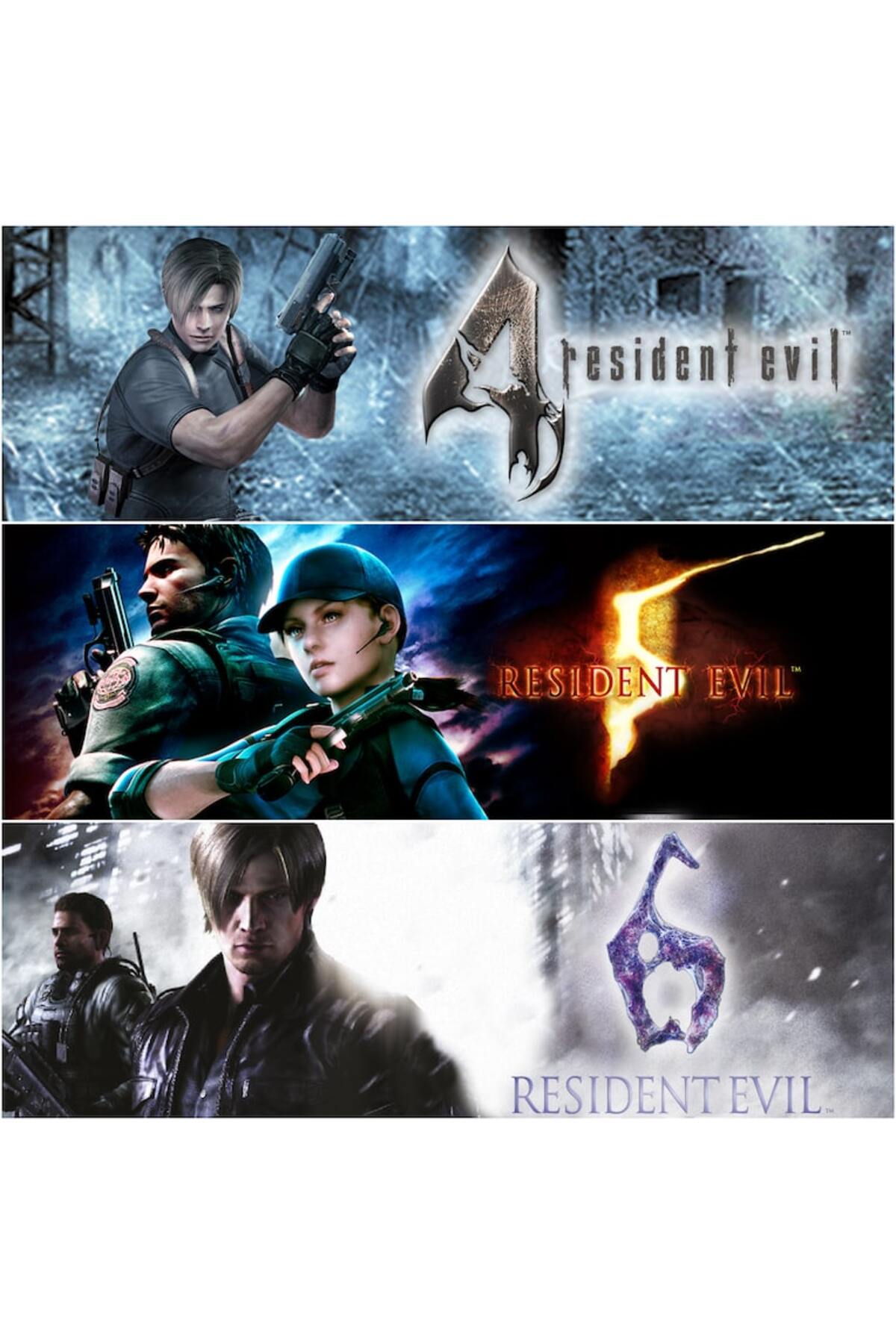 PS4/PS5 Resident Evil Üçlü Paket - Garantili Dijital Oyun - CD Değildir