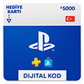 Playstation PSN Hediye Kartı - Türkiye - 5000 TL