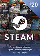 Steam Cüzdan Hediye Kartı - 20 USD (Türkiye)
